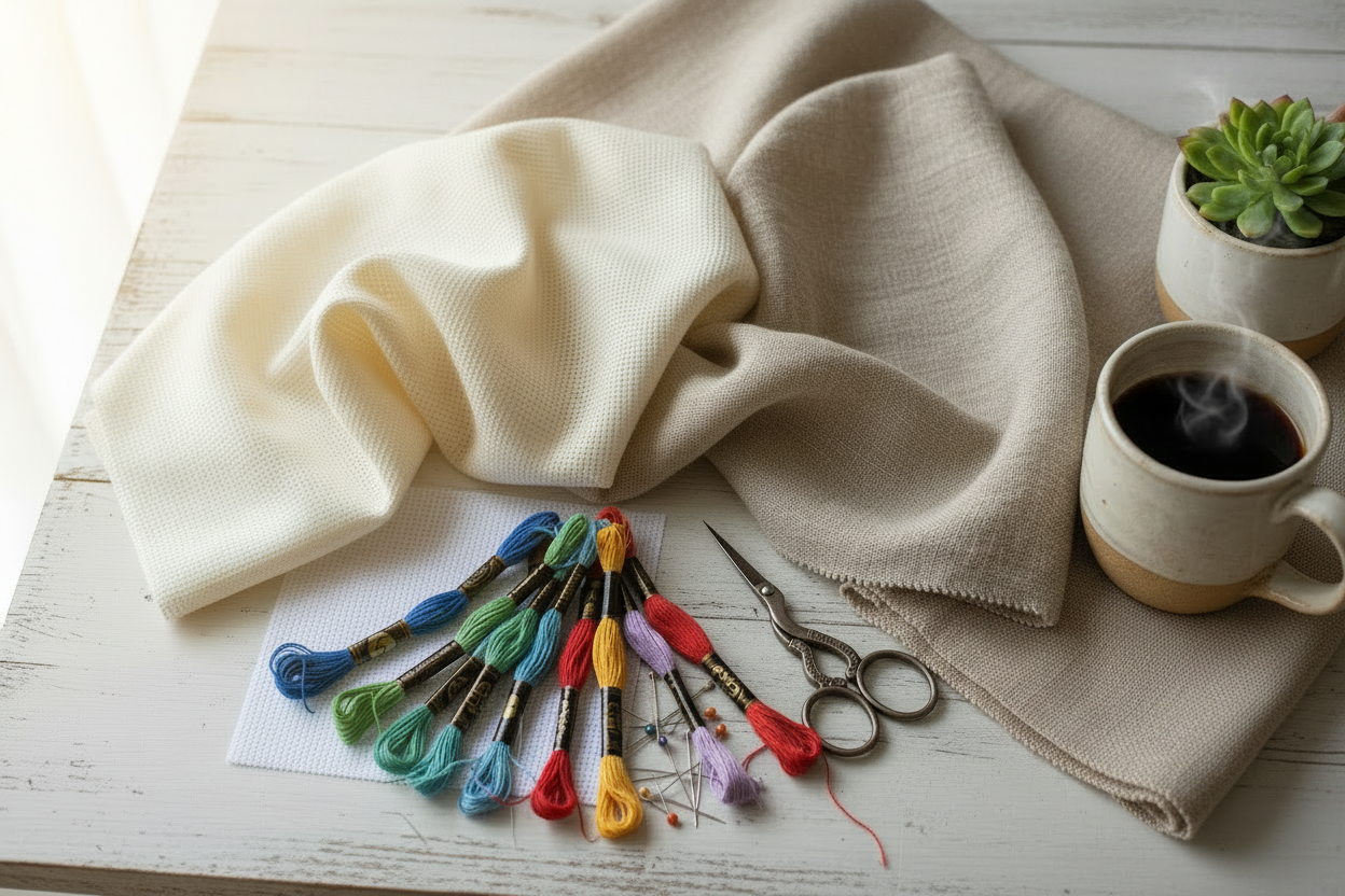The Treasure State Cross Stitch Fabric Guide