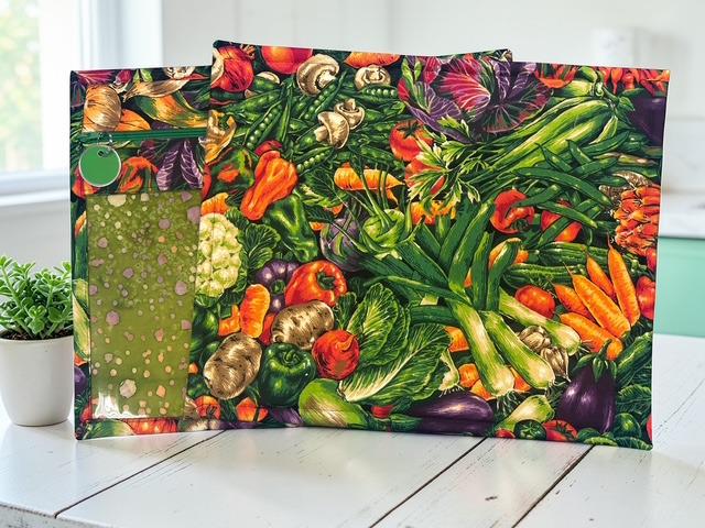 Cross Stitch Project Bag - Vegetables - Standard Bag