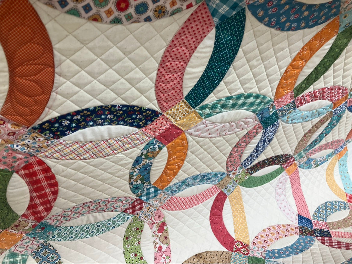 First place ribbon won by Treasure State Quilting for longarm quilting