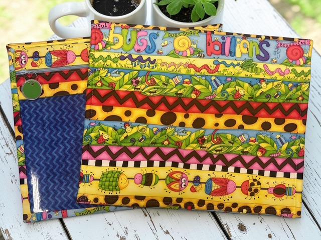 Cross Stitch Project Bag - Cute Bugs - Standard Bag