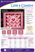 Cozy Quilt Designs - Love & Comfort Quilt Pattern - jelly roll friendly in 4 sizes - Beginner
