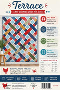 Cluck Cluck Sew - Terrace Quilt Pattern - Fat Quarter friendly in 5 sizes