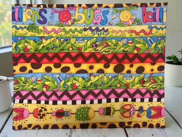 Cross Stitch Project Bag - Cute Bugs - Standard Bag