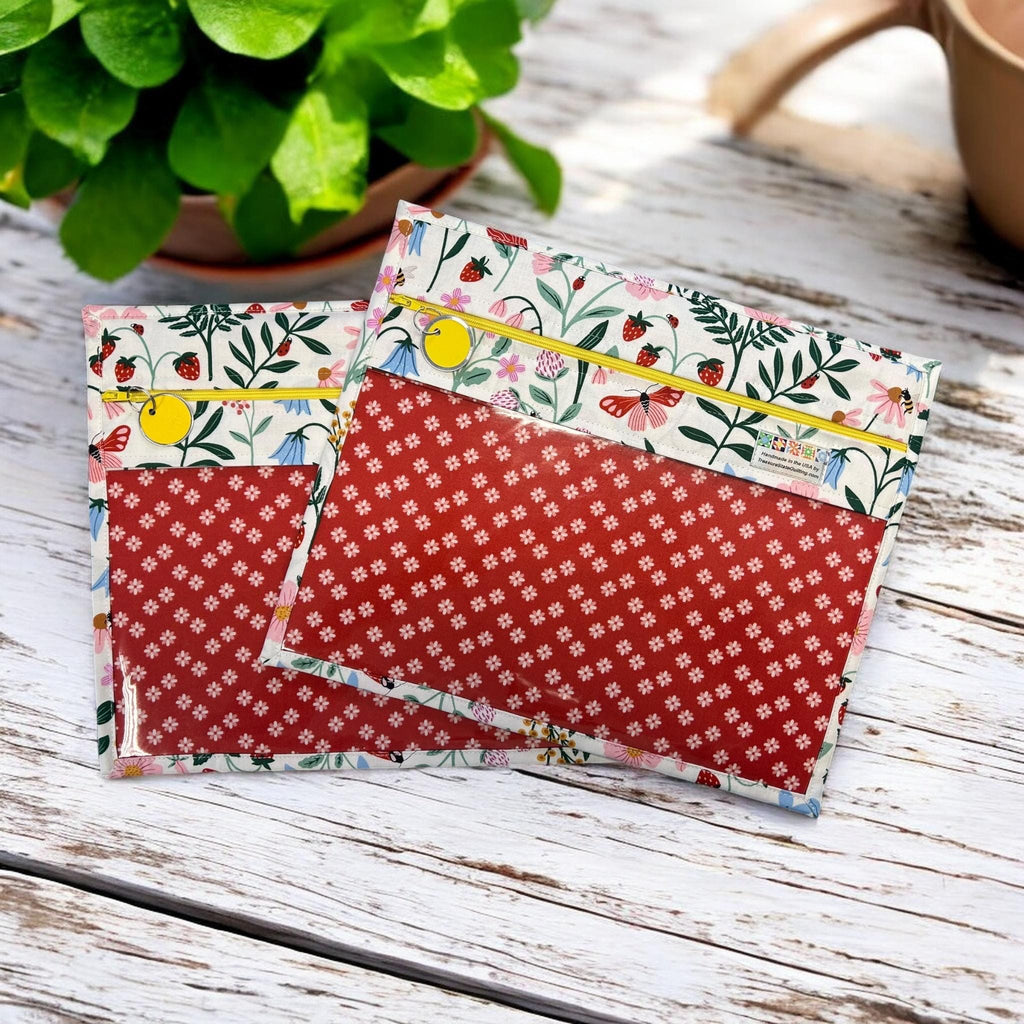 Cross Stitch Project Bag - Modern Flowers - Standard size