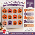 Cluck Cluck Sew - Jack o Lanterns Quilt Pattern - Fat Quarter friendly in 3 sizes