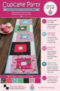 Cupcake Party Quilt Pattern - Fun Colorful Table Runner Quilt - Villa Rosa Designs - easy beginner