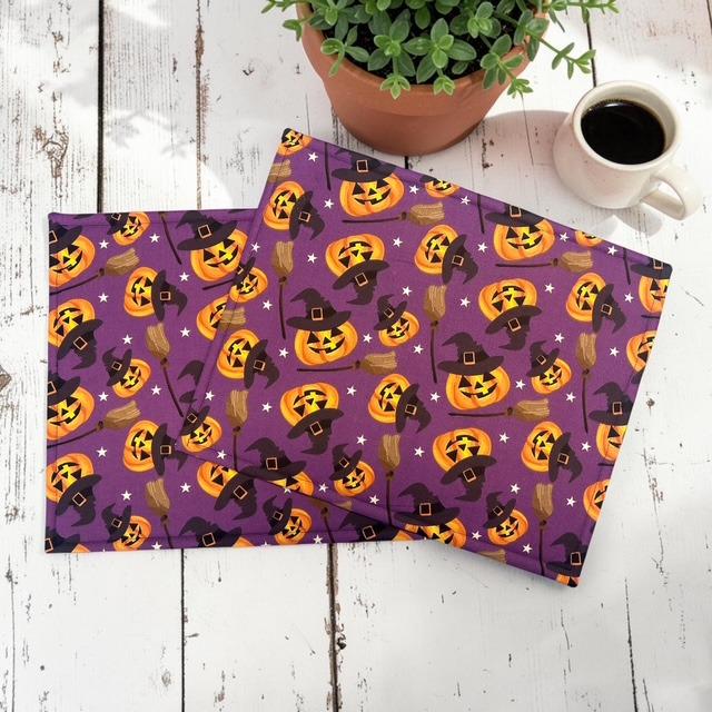 Cross Stitch Project Bag - Halloween Pumpkins - Standard Bag