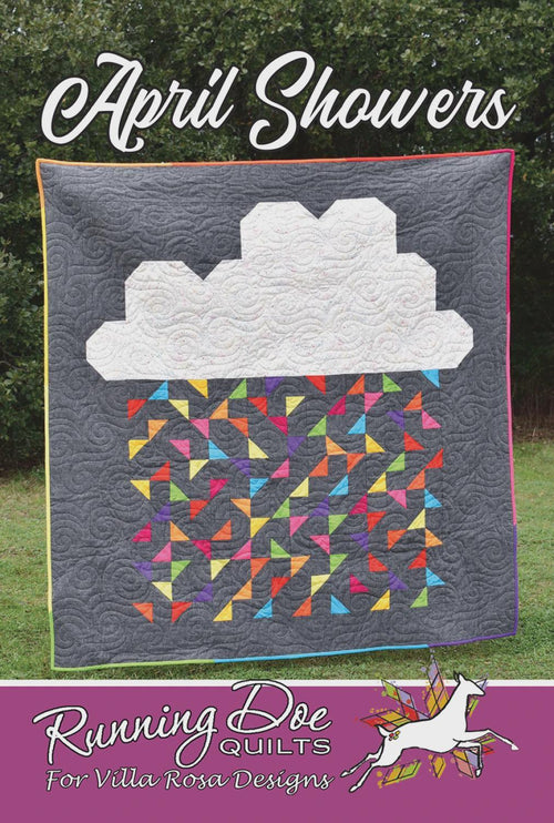 April Showers Quilt Pattern – Easy Scrappy Patchwork Design
