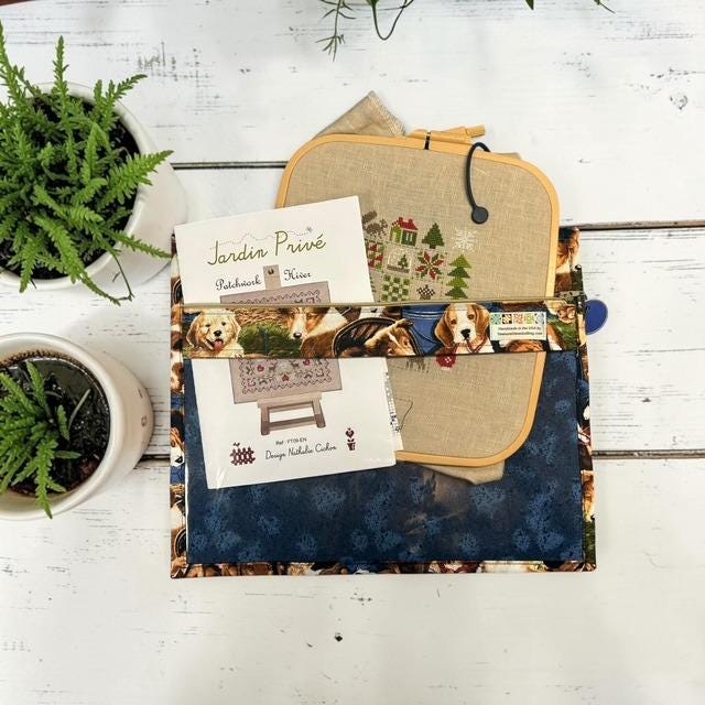 Cross Stitch Project Bag - Dogs Pets Puppies - Standard Bag