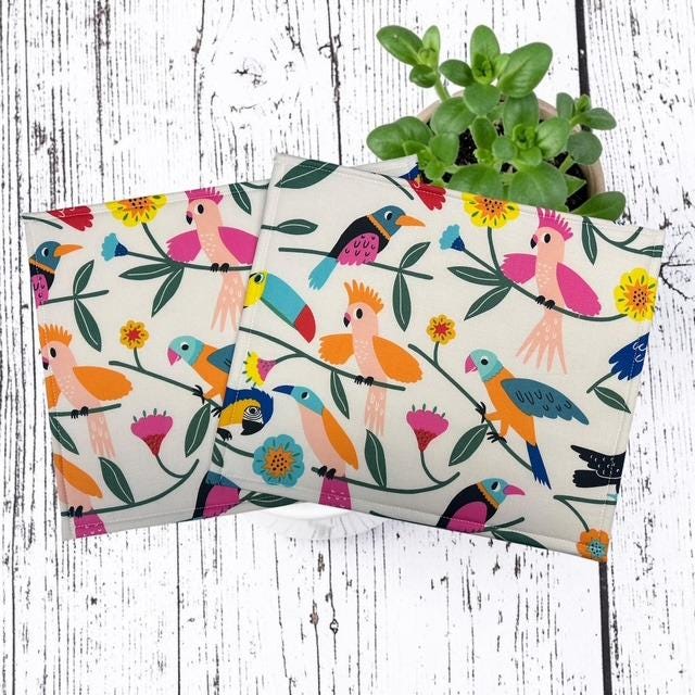 Cross Stitch Project Bag - Modern Parrot - Standard size