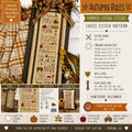 Autumn Rules Cross Stitch Pattern | Primrose Cottage Stitches | Printed Paper Chart | Fall Sampler | Confident Beginner