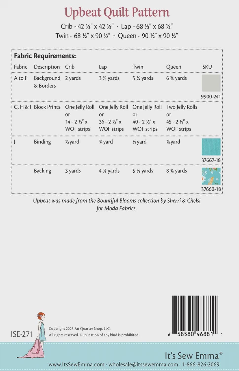 Upbeat Quilt Pattern – Jelly Roll Friendly, Modern Star Blocks (Printed Paper)
