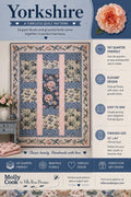 Yorkshire Quilt Pattern - Traditional Patchwork Lap Quilt - Villa Rosa Designs - easy beginner