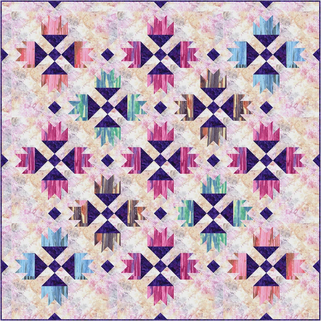 Baldwin Creek Quilt Pattern – Beginner Scrappy Modern Patchwork (68" x 68")