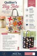 Quilters Big Tote Quilt Pattern - Minki Kim - Beginner - Fat Quarter Scrappy friendly