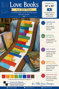 Love Books Quilt Pattern - Book Lover Table Runner Quilt - Villa Rosa Designs - easy beginner