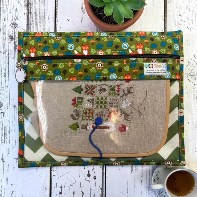 Cross Stitch Project Bag - Woodland Forest Fox - Standard Bag