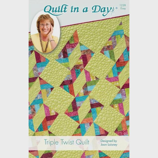 Quilt in a day - Eleanor Burns - Triple Twist Quilt Pattern - Easy - Jelly roll friendly