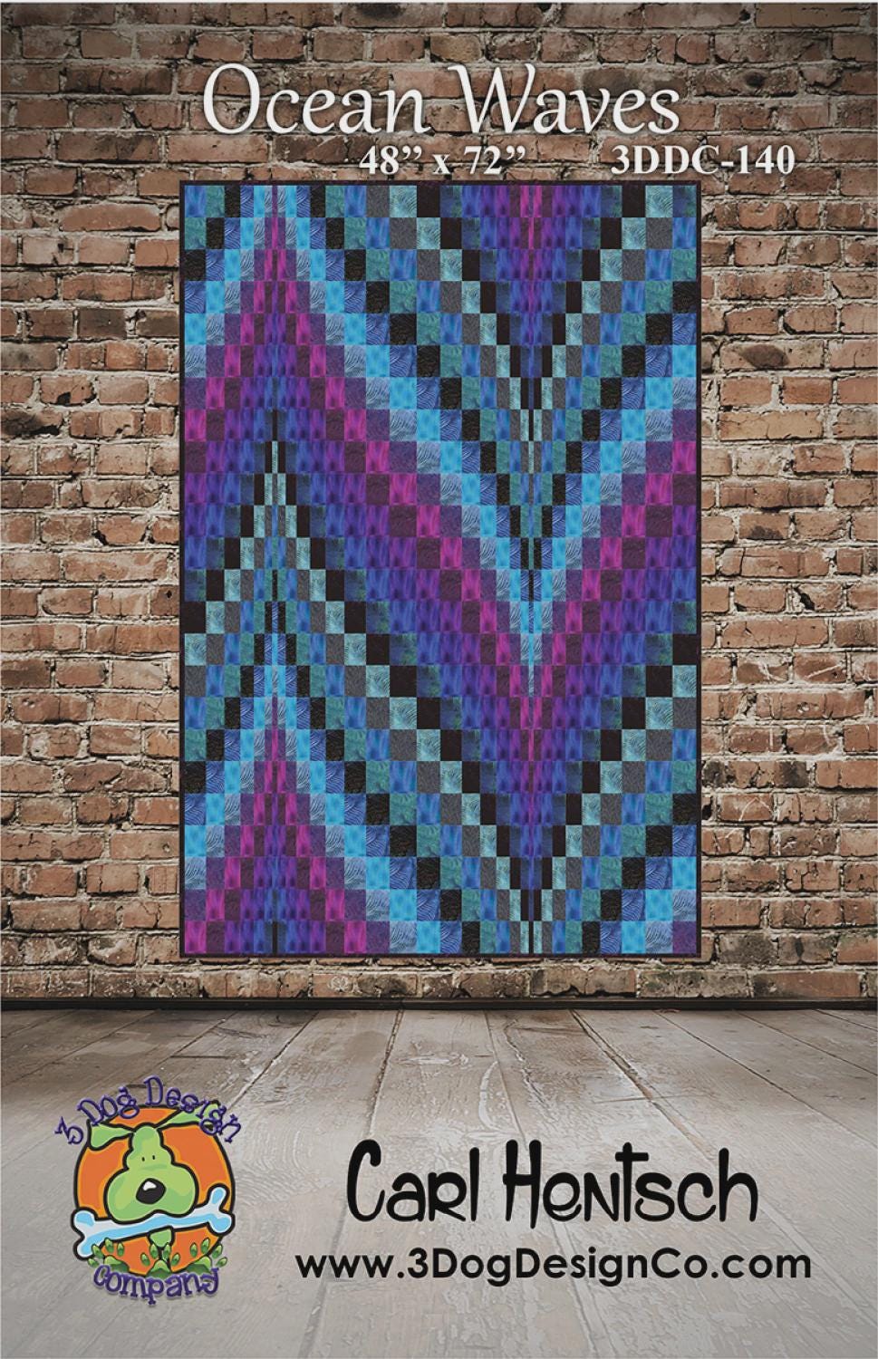 Carl Hentsch - Ocean Waves ( Bargello ) Quilt Pattern