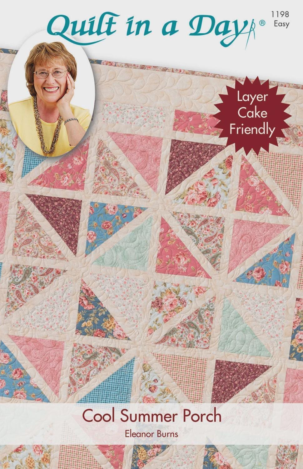 Summer Porch Quilt Pattern – Eleanor Burns, Layer Cake Friendly