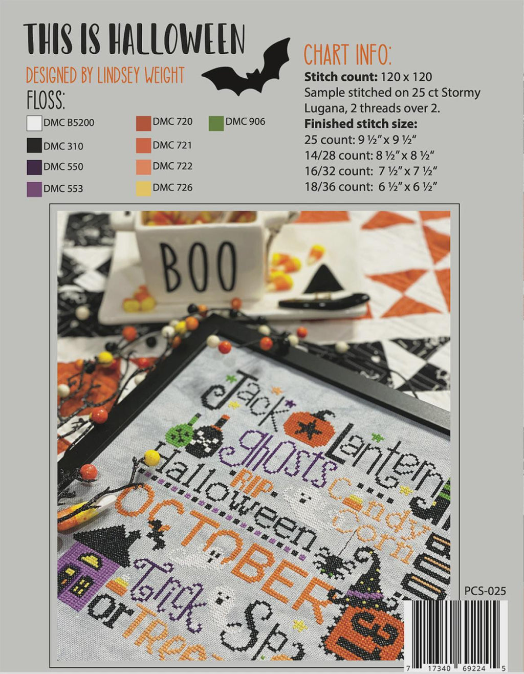 This Is Halloween Cross Stitch Pattern | Primrose Cottage Stitches | Printed Paper Chart | Halloween Sampler | Confident Beginner