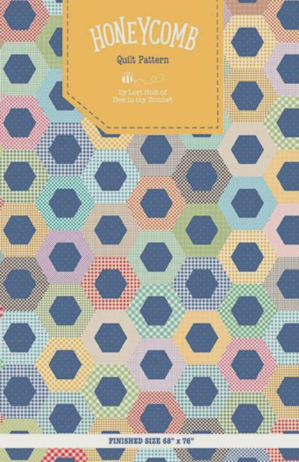 Honeycomb Quilt Pattern - Lori Holt - Bee in my Bonnet - Layer cake friendly