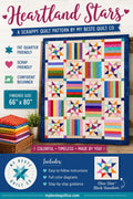 Heartland Stars Quilt Pattern - My Beste Quilt Co - Easy - Beginner - Precut and scrappy friendly