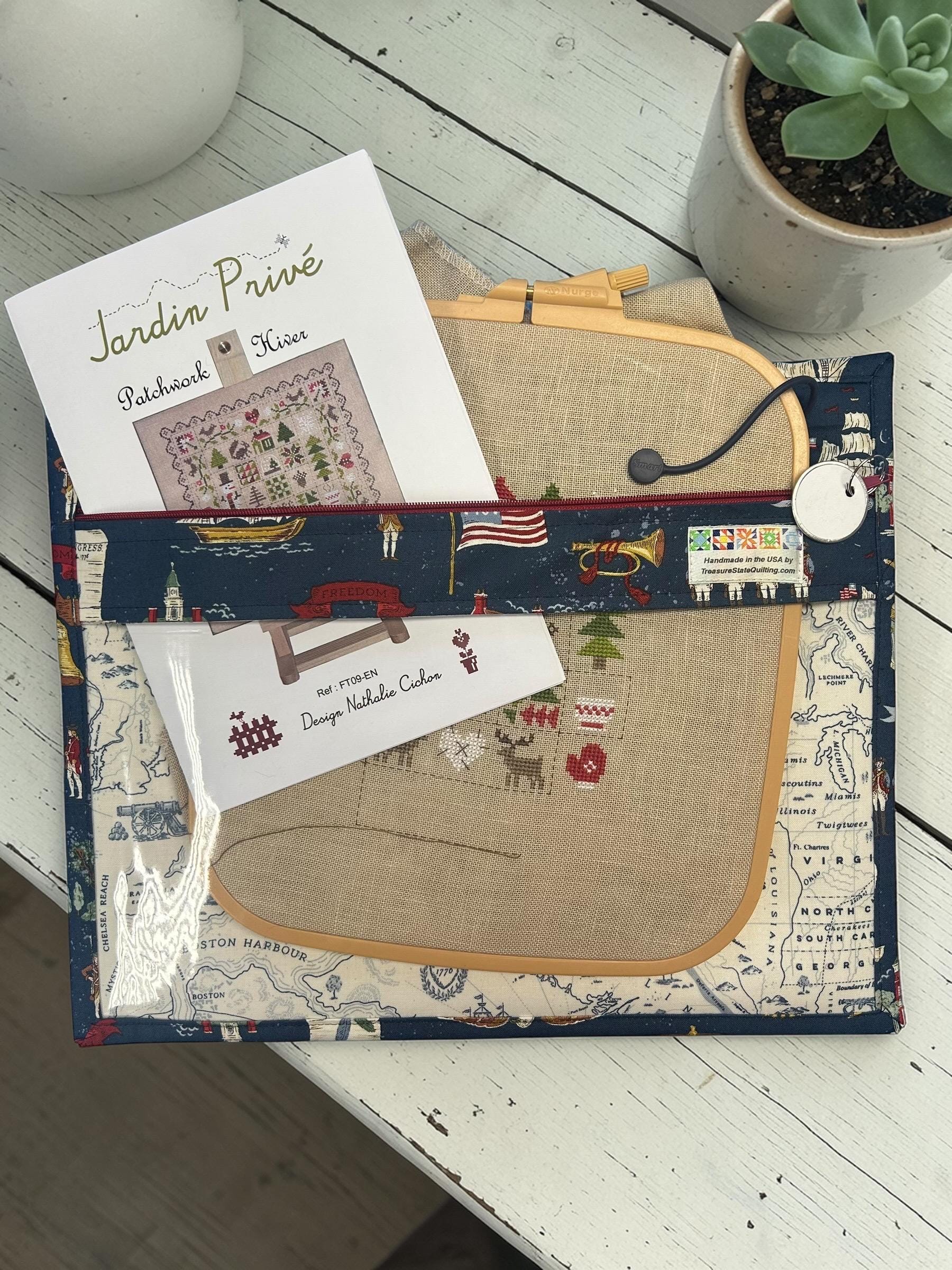 Cross Stitch Project Bag - Independence Day Patriotic USA - Standard Bag