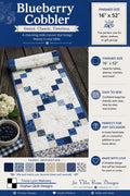 Blueberry Cobbler Quilt Pattern - Farmhouse Modern Table Runner Quilt - Villa Rosa Designs - easy beginner
