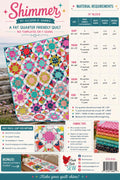 Cluck Cluck Sew - Shimmer Quilt Pattern - Fat Quarter friendly - in 5 sizes - Modern - star