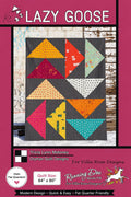 Lazy Goose Quilt Pattern - Modern Geometric Quilt - Villa Rosa Designs - easy beginner - FQ friendly