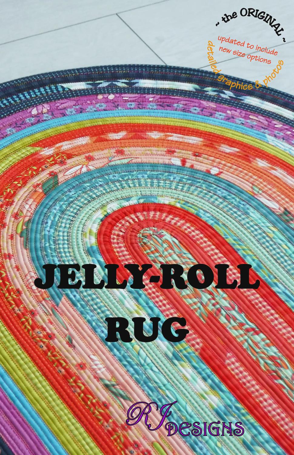 RJ designs - Jelly Roll Rug Pattern Chart - Sewing