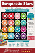 Scraptastic Stars Quilt Pattern - Happy Quilting - Easy - Beginner - Scrappy friendly