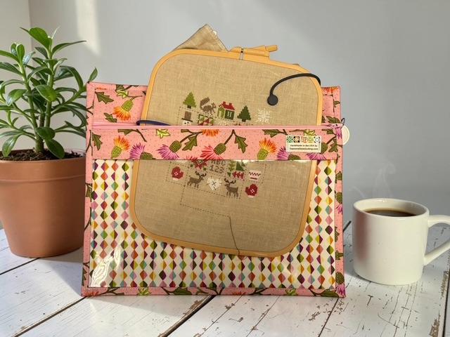 Cross Stitch Project Bag - Corn Flower - Standard size