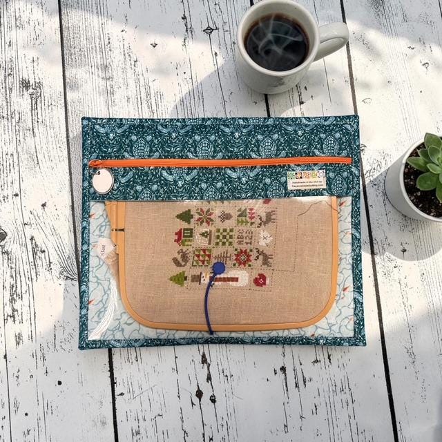 Cross Stitch Project Bag - Sea Turtle - Standard Bag