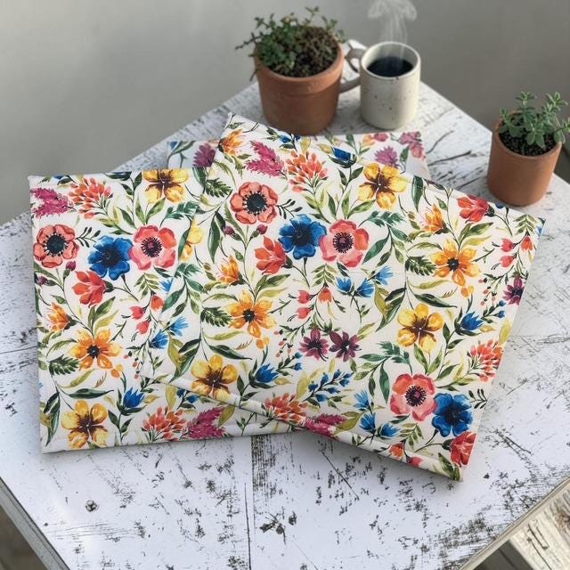 Cross Stitch Project Bag - Vintage Floral - Standard Bag