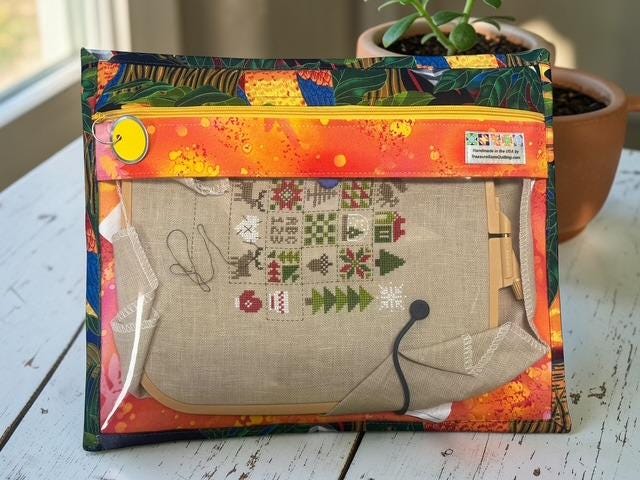 Cross Stitch Project Bag - Toucan Tropical Bird - Standard Bag