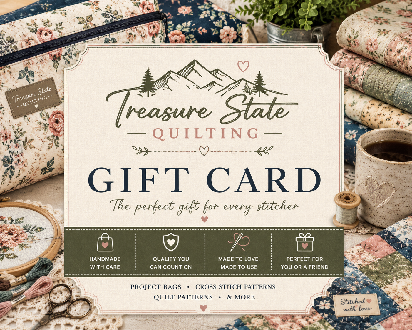 Treasure State Quilting Gift Card