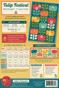 Ankas Treasures - Tulip Festival Quilt Pattern - Layer Cake friendly - in 5 sizes - Modern - Flower