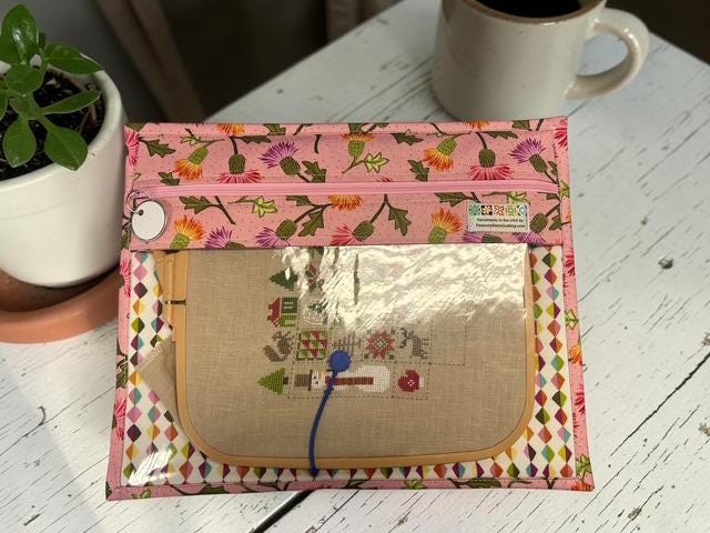 Cross Stitch Project Bag - Corn Flower - Standard size