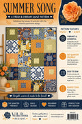 Summer Song Quilt Pattern – Scrappy Patchwork Design by Villa Rosa Designs