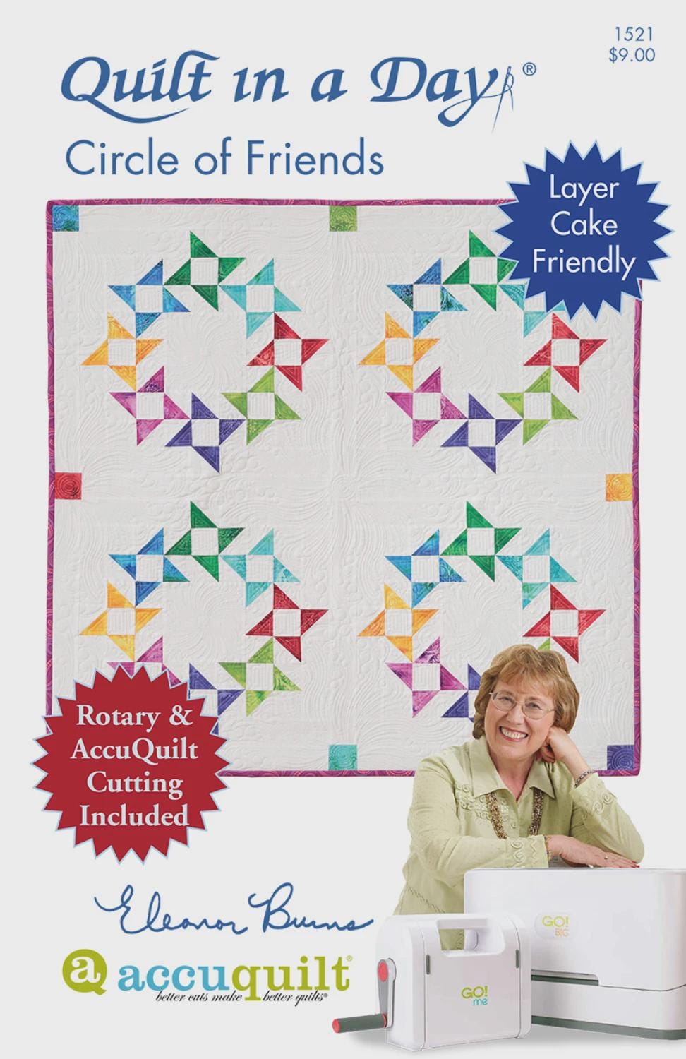 Quilt in a day - Eleanor Burns - Circle of Friends Quilts - Quilt pattern