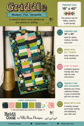 Griddle Quilt Pattern - Modern Scrappy Table Runner Quilt - Villa Rosa Designs