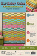 Birthday Cake Quilt Pattern - Scrap Colorful Quilt - Villa Rosa Designs - easy beginner