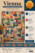 Vienna Quilt Pattern - Scrappy Patchwork Quilt - Villa Rosa Designs - easy beginner