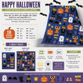 Happy Halloween Quilt Pattern – Sampler Blocks, Modern Spooky Design