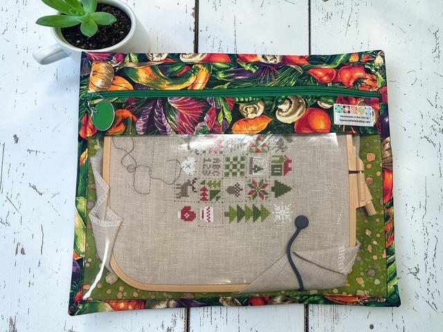 Cross Stitch Project Bag - Vegetables - Standard Bag