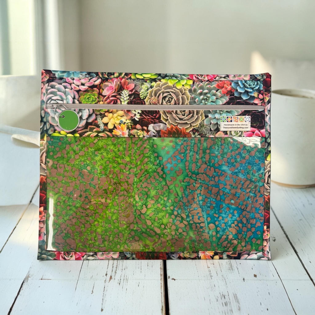 Cross Stitch Project Bag - Succulent Plants - Standard Bag