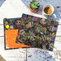 Cross Stitch Project Bag - Halloween Skull - Standard Bag
