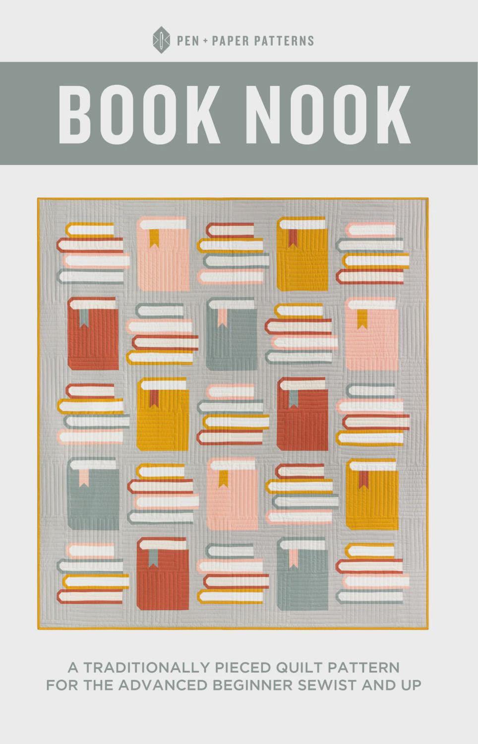 Book Nook Quilt Pattern – Modern Fat Quarter Friendly Design (Printed Paper)